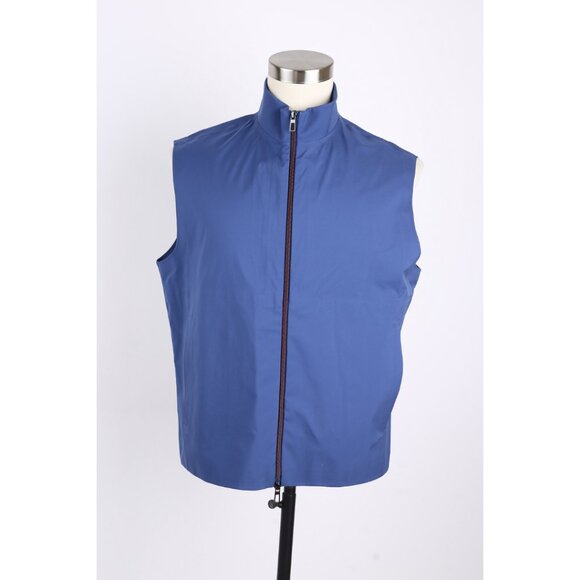 $1,950 Loro Piana Waterproof Green Storm System Vest SZ L Blue NWT